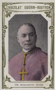 Monseigneur Grente (صورة ملونة) بواسطة المدرسة الفرنسية