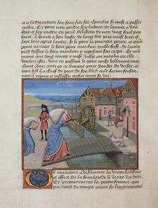 Ms 165 fol.48v A Watermill، from linstruction dun Jeune Prince by Rene dAnjou، c.1465-68 بواسطة المدرسة الفرنسية