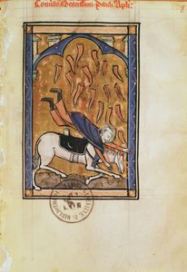 السيدة 2689 fol.8r تحويل القديس بولس ، من كتاب مزار دير القديسة إليزابيث دي جينليس بواسطة المدرسة الفرنسية