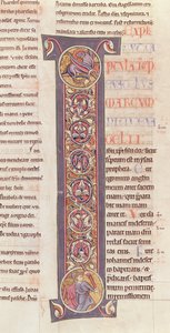 Ms 2 fol.175 t.2 إنجيل القديس مرقس من الكتاب المقدس لدير القديس أندريه أو بوا بواسطة المدرسة الفرنسية
