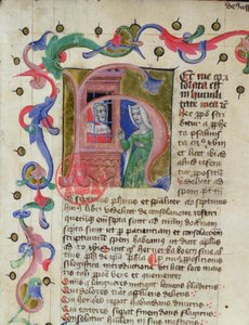 السيدة 3859 صورة مصغرة للفيلسوف Boethius (c.480-524) في السجن بواسطة المدرسة الفرنسية