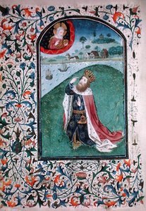 Ms Gen 288 f.131v Vision، c.1460 (رق) بواسطة المدرسة الفرنسية