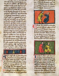 السيدة H 89 الأطباء والمرضى ، من طبعة من كتاب الجراحة بقلم روجير دي ساليرن بواسطة المدرسة الفرنسية