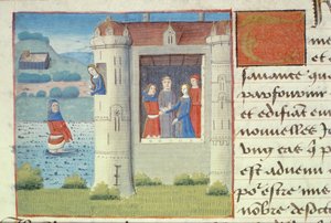 السيدة هانتر 252 f.127v الزواج ، من Les Cent Nouvelles Nouvelles ، 1462 بواسطة المدرسة الفرنسية