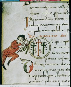 السيدة لات 1248 fol.76v تاريخ أولي O ، من سر جلون بواسطة المدرسة الفرنسية