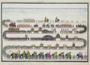 حفل محرم ، فايز آباد ، 1772 من ألبوم Gentil ، نشر عام 1774 بواسطة المدرسة الفرنسية