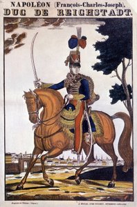 نابليون الثاني، ابن الإمبراطور نابليون الأول (1769-1821)، على ظهر حصان - صورة إبينال بواسطة المدرسة الفرنسية