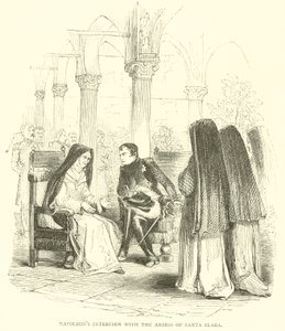مقابلة نابليون مع Abbess of Santa Clara (نقش) بواسطة المدرسة الفرنسية