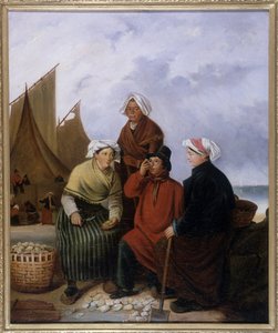نورماندي ، تذوق المحار - زيت من Francoeur بواسطة المدرسة الفرنسية