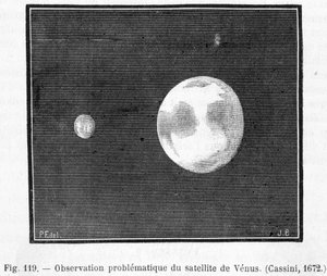 Observation problematic du satellite de Venus (Cassini بواسطة المدرسة الفرنسية