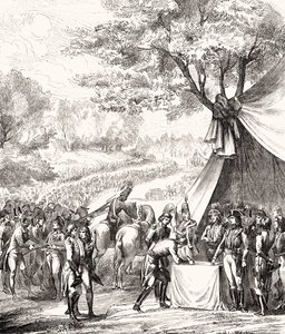 تهدئة فيندي ، 1793 ، من "هيستوار دو لا ريفولونس فرانسيس" بقلم لويس بلانك (1811-1882) بواسطة المدرسة الفرنسية