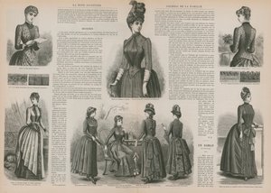 صفحة من La Mode Illustree بواسطة المدرسة الفرنسية