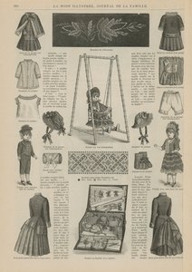 صفحة من La Mode Illustree بواسطة المدرسة الفرنسية