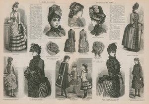 صفحة من La Mode Illustree بواسطة المدرسة الفرنسية