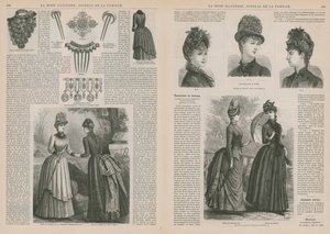 صفحة من La Mode Illustree بواسطة المدرسة الفرنسية