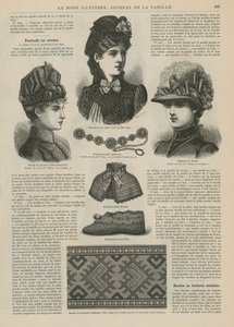 صفحة من La Mode Illustree بواسطة المدرسة الفرنسية