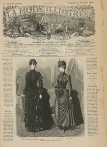 صفحة من La Mode Illustree بواسطة المدرسة الفرنسية