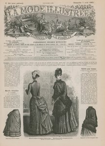 صفحة من La Mode Illustree بواسطة المدرسة الفرنسية