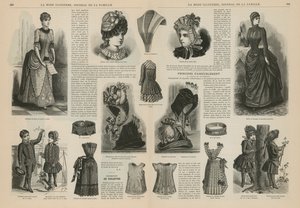 صفحة من La Mode Illustree بواسطة المدرسة الفرنسية
