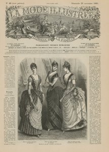 صفحة من La Mode Illustree ، 1885 بواسطة المدرسة الفرنسية