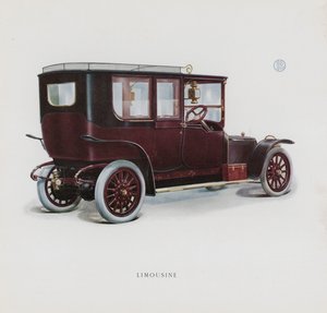 صفحة من كتالوج Panhard & Levassor (لون ليثو) بواسطة المدرسة الفرنسية