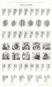 Page from Vignettes Typographiques (engraving) بواسطة المدرسة الفرنسية