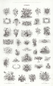 Page from Vignettes Typographiques (engraving) بواسطة المدرسة الفرنسية