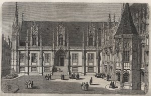 Palais de Justice de Rouen - engraving in “Histoire de France” by Victor Duruy (1811-1894) - 1882 بواسطة المدرسة الفرنسية