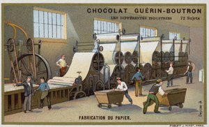 Paper manufacturing (chromolitho) بواسطة المدرسة الفرنسية