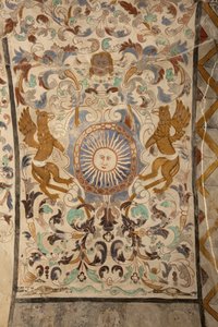 Parish church (Església de la Mare de Déu de Solers). Interior. The naves. Mural paintings. Detail. 16th century (?). بواسطة المدرسة الفرنسية