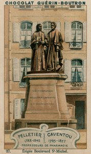 Pelletier ، 1788-1842 ، Caventou ، 1795-1877 ، أساتذة الصيدلة ، Erigee Boulevard St-Michel بواسطة المدرسة الفرنسية