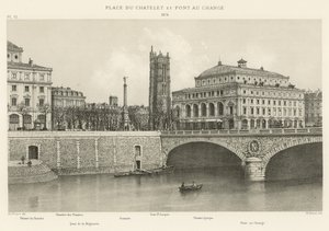 مكان du Chatelet و Pont au Change ، 1876 بواسطة المدرسة الفرنسية