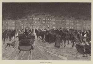 Place du Palais d'Hiver (نقش) بواسطة المدرسة الفرنسية