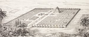 Plan of the city of Babylon, Mesopotamia, around the 5th century BC according to a description given by Herodotus, from L