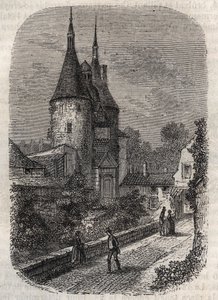 Porte de la Craffe عبارة عن بقايا نانسي من تحصينات العصور الوسطى ، erigee في القرن الرابع عشر شمال البلدة القديمة - نقش في "Histoire de France" بواسطة Victor Duruy بواسطة المدرسة الفرنسية