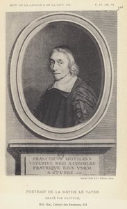 Portrait De La Mothe Le Vayer (litho) بواسطة المدرسة الفرنسية