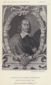 Portrait De Pierre Corneille (litho) بواسطة المدرسة الفرنسية