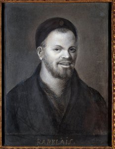 Portrait assumes of Francois Rabelais (1494-1553), French writer and doctor. Drawing of the French School, 22,5 x 17 cm بواسطة المدرسة الفرنسية