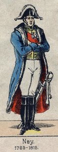 Portrait en pied de Michel Ney (1769-1815) marechal d'Empire، Image of Epinal من نهاية القرن التاسع عشر. بواسطة المدرسة الفرنسية