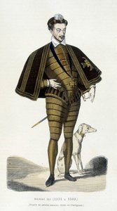 صورة بالأقدام لهنري الثالث (1551-1589) - في "فرنسا والفرنسيين عبر القرون" لأوغستين شالميل بواسطة المدرسة الفرنسية