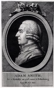 ميدالية بورتريه لآدم سميث (1723-1790) بواسطة المدرسة الفرنسية