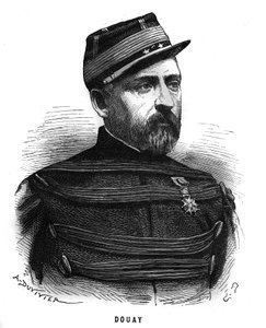 صورة لأبل الدوي (1809-1870) جنرال فرنسي. نقش في "Les Illustrations De L'armee Francaise de 1789 a 1880" بواسطة المدرسة الفرنسية