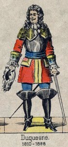 صورة لابراهام ، ماركيز دوكين (1610 - 1688) ، مارين الفرنسية. صورة إبينال من نهاية القرن التاسع عشر. بواسطة المدرسة الفرنسية
