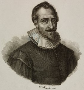 صورة لآدم دي كرابون (1526-1576) ، مهندس فرنسي ، نقش بواسطة ماركي بواسطة المدرسة الفرنسية