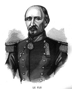 صورة لأدولف لو فلو (1804-1887) ، جنرال الجيش والسياسي الفرنسي. نقش في "Les Illustrations De L'armee Francaise de 1789 a 1880" بواسطة المدرسة الفرنسية