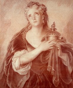 صورة لأدريان ليكوفرور (1692-1730) ، فنان درامي فرنسي. رسم فيليب دي سانت ألبين بواسطة المدرسة الفرنسية