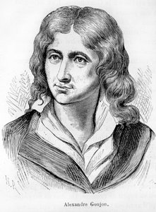 صورة الكسندر جوجون (1766-1795) ، ممثل الثورة الفرنسية - في "L'Histoire de France" "هنري مارتن بواسطة المدرسة الفرنسية