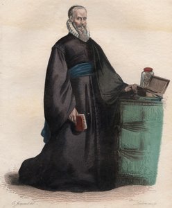 صورة لأمبرواز باري (1509-1590) ، الجراح الفرنسي. بواسطة المدرسة الفرنسية