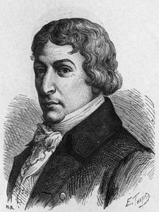 صورة لآمي (آيم) أرغان (1755-1803) ، عالم فيزياء سويسري. - في "" Album de la Science؛ علماء لامعون الاكتشافات الكبرى ”” “1896. بواسطة المدرسة الفرنسية