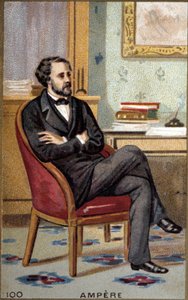 صورة لأندريه ماري أمبير (1775-1836) ، عالم فيزياء فرنسي. بواسطة المدرسة الفرنسية